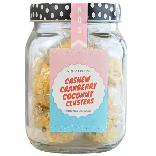 Cashew, Coconut, Cranberry Clusters