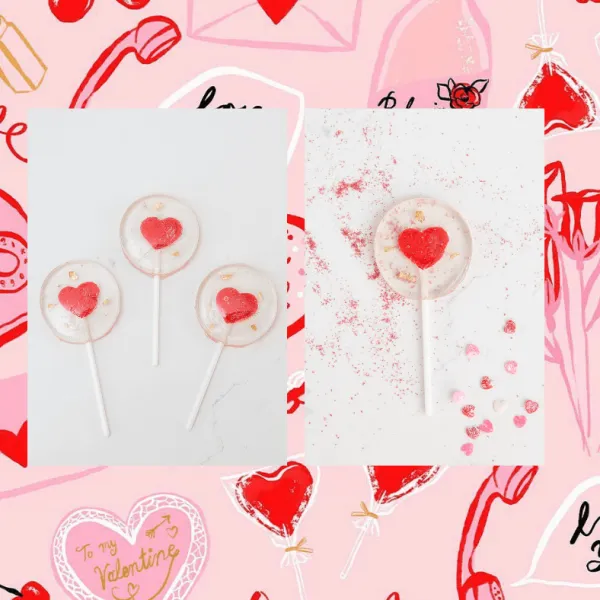 EMBEDDED HEART LOLLYPOPS